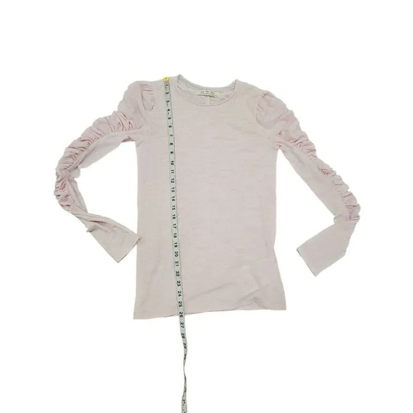 NWOT Free People Natasha Ruffle Sleeve Top In Pink - Picture 10 of 10